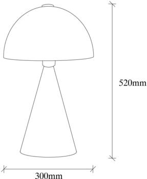 Opviq Tischlampe Dodo 5052, Höhe 52cm, weiß
