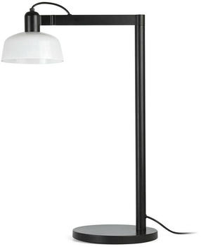 Faro 20337-116 Tischleuchte TATAWIN E27 15W Stahl Satiniertes schwarz, Glas Opal H:57.5cm dimmbar