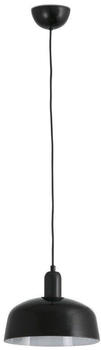 Faro 20339-120 Hängeleuchte TATAWIN M E27 15W Stahl Satiniertes schwarz, Glas Glänzendes Schwarz H:100-250cm Ø25cm dimmbar höhenverstellbar