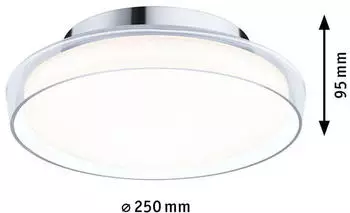 Paulmann Luena LED-Feuchtraumleuchte 11.5W Warmweiß Glas, Chrom – Optimale Beleuchtung für Ihr Badezimmer