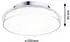 Paulmann Luena LED-Feuchtraumleuchte 11.5W Warmweiß Glas, Chrom