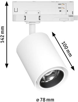 Paulmann ProRail3 LED Spot Kratos in weiß 18,5W 2000lm 3000K 36° weiß (96547)