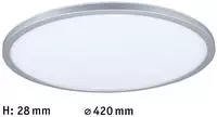 Paulmann 71006, Paulmann Atria Shine 71006 LED-Deckenleuchte 22W Neutralwei&szlig; Chrom