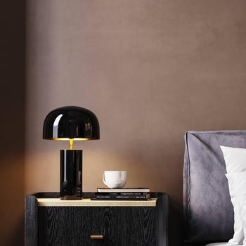 KARE Loungy Tischleuchte, schwarz – KARE Loungy Tischleuchte, schwarz – Akzentlicht mit klarer Designsprache