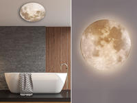 REALITY Leuchten LED Deckenleuchte "MOONIKA, Deckenlampe Mond IP 44 Bad Kinderzimmer