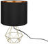 Meine Wunschleuchte Tischlampe Industrial Designer Gitterlampen mit Stoffschirm Nachtischlampen Büro