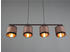 Meine Wunschleuchte LED Esstischlampe hängend Kochinsel Kücheninsel, Balkenlampe mehrflammig golden
