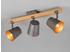Meine Wunschleuchte LED Deckenstrahler 3-flammig mit Holz Beleuchtung Flur, Diele und Treppenhaus