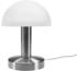 Meine Wunschleuchte Nachttischlampe mit Touch Dimmer Glasschirm weiß E14 Fassung - Wohnzimmerlampen
