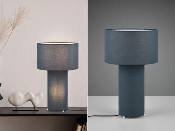 Trio Tischlampe BALE aus Stoff in Blau, Höhe 40cm