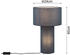 Trio Tischlampe BALE aus Stoff in Blau, Höhe 40cm