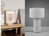 Trio Tischlampe BALE aus Stoff in Ultimate Grau, Höhe 40cm