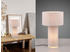 Meine Wunschleuchte Große LED Tischleuchte Bauhaus Stil Stofflampe in Grau Nachttischleuchte 40cm