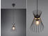 Trio Pendelleuchte einflammig Schwarz Gold