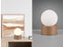 Trio Tischlampe Glaskugel Coffee