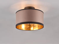 REALITY Leuchten Deckenleuchte "DAVOS, Deckenlampe mit Stoffschirm exkl 2xE14 max 28W