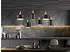 Trio Pendelleuchte CHIRAZ 90cm Schwarz Gold 6 flammig