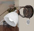 Meine Wunschleuchte Dimmbare LED Wandlampe mit Blätter Motiv aus rostfarbigem Metall im Antik Look