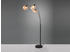 Meine Wunschleuchte Große ausgefallene LED Stehlampe dimmbar mit 3x Glas Lampenschirm für Wohnzimmer