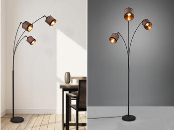 Trio Stehleuchte Taupe Gold