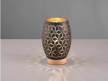 Trio Tischleuchte Schwarz Gold