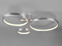Led Deckenleuchte Corna Schwenkbar & Dimmbar, Silber Breite 71cm
