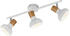 Trio Deckenstrahler Holzoptik Weiß 47cm