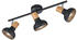 Trio Deckenstrahler Holzoptik Schwarz 47cm