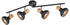 Trio Deckenstrahler Schwarz Holzoptik 71cm
