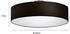 Meine Wunschleuchte LED Deckenlampe mit Stoffschirm Schwarz Ø 50cm runde Flurlampe Schlafzimmerlampe