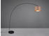 Meine Wunschleuchte Dimmbare LED Bogenlampe für über Esstisch - gebogene Stehlampe, Höhe 210cm Taupe