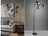 Meine Wunschleuchte Große LED Stehlampe modern ausgefallen Lampenschirme Rauchglas Leselampe dimmbar