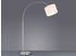 Meine Wunschleuchte Design LED Bogenlampe mit Stoffschirm weiß höhenverstellbar Stehlampe Wohnzimmer