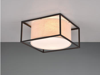 Meine Wunschleuchte LED Designer Deckenleuchte dimmbar über Schalter Schwarz Beige Quadratisch 30cm