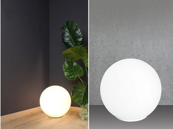Meine Wunschleuchte LED Tischleuchte Bodenlampe Deko Glaskugel für innen Weiß Ø35cm - Lichtobjekte