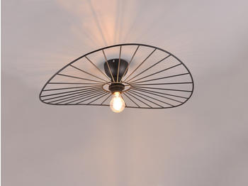 Trio Deckenlampe Metall Schwarz, &Oslash; 60cm