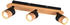 Trio Deckenstrahler ARUNI Naturholz Metall Schwarz 3 flammig Breite 48cm