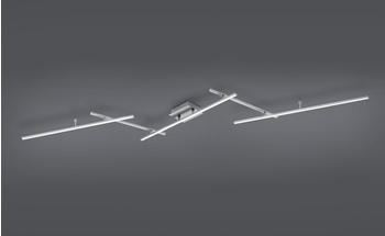 Trio LED Deckenscheine ARVIN mit Farbwechsler und Fernbedienung, Silber