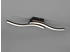 Trio Moderne LED Deckenleuchte ROUTE flach 2 flammig Holz