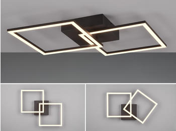 Trio LED Deckenleuchte TRAIL Schwarz R64492132