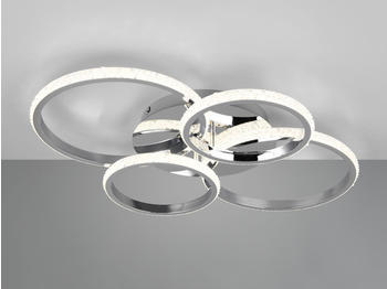 Trio LED Deckenleuchte CIRES Chrom R67364106