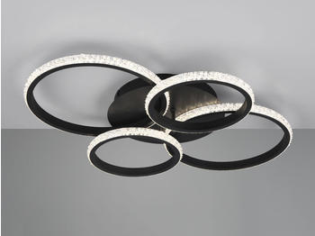 Trio LED Deckenleuchte CIRES Schwarz R67364132