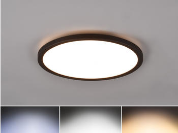 Trio LED Deckenleuchte AUREO Schwarz Ø29cm - R64371132