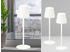 Meine Wunschleuchte 2er SET dimmbare Akku Tischlampen Weiß 38cm für Innen - mit USB Kabel aufladbar