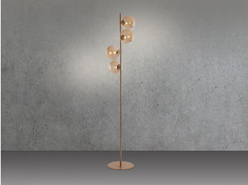 Meine Wunschleuchte Mehrflammige LED Stehleuchte Kugellampe Rauchglas - fürs Wohnzimmer 160cm hoch