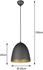 Meine Wunschleuchte LED Pendelleuchte Modern Esstischlampe Küchenlampe rund hängend Schwarz Gold