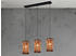 Meine Wunschleuchte Boho Pendelleuchte 3 flammig Rattan Lampenschirme Esszimmerlampe über Esstisch