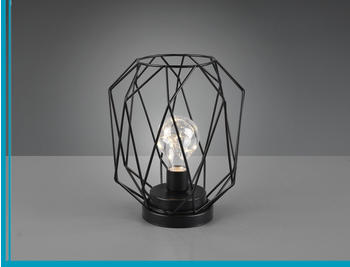 Meine Wunschleuchte Kleine LED Tischlampe mit Batterie Industrial Gitterlampen Nachtischlampen Flur