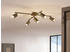 Meine Wunschleuchte LED Deckenstrahler 4-flammig Spots schwenkbar Altmessing Flurlampe Treppenhaus
