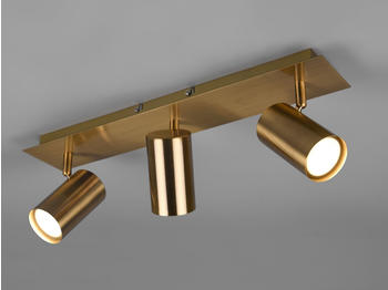 Meine Wunschleuchte LED Deckenstrahler 3-flammig Spots schwenkbar Altmessing Flurlampe Treppenhaus